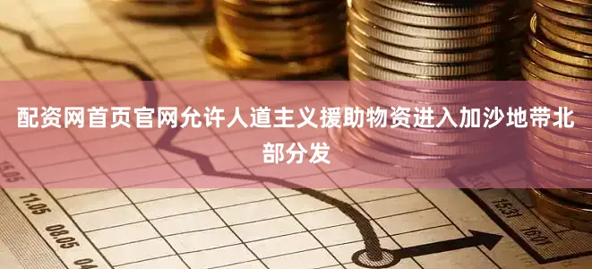 配资网首页官网允许人道主义援助物资进入加沙地带北部分发